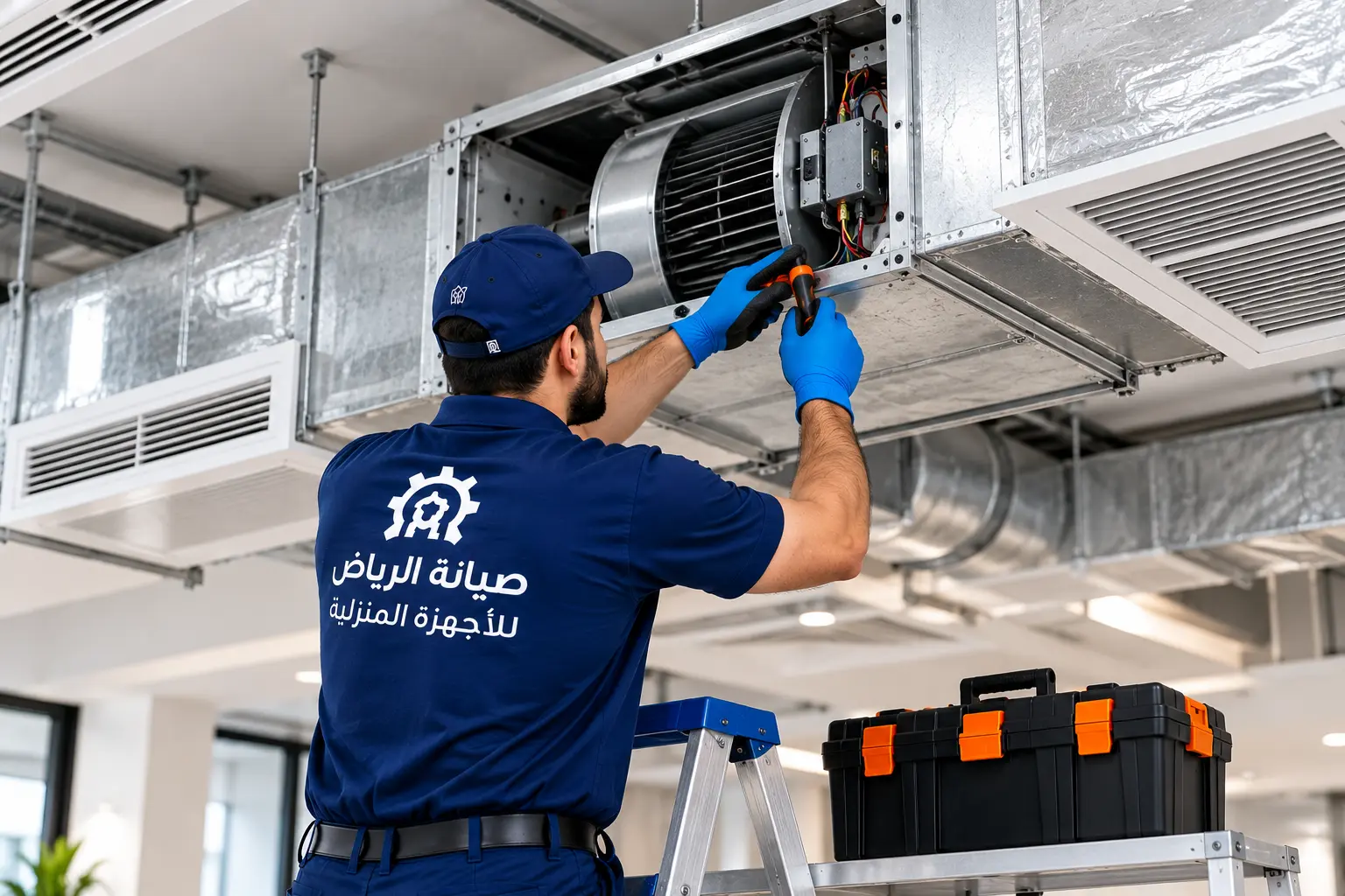صيانة مكيفات الدكت والمكيفات المركزية في الرياض